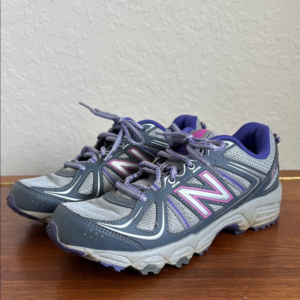 New Balance Gray and Purple Running Shoes